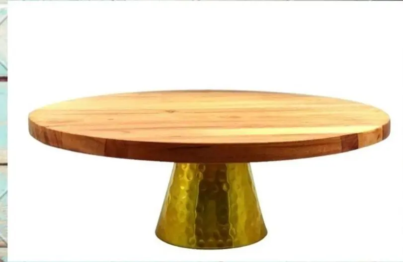 Wooden Cake Stand Base — Handcrafted Export Product by NXTGENEXPORTS, Moradabad